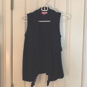 Lilly Pulitzer Navy Sweater Wrap